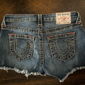 True Religion Jean shorts